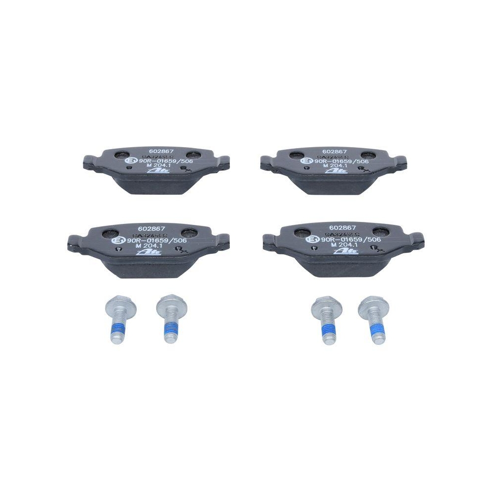 Bremsbelagsatz, Scheibenbremse ATE 13.0460-2867.2 f&uuml;r FIAT, Hinterachse