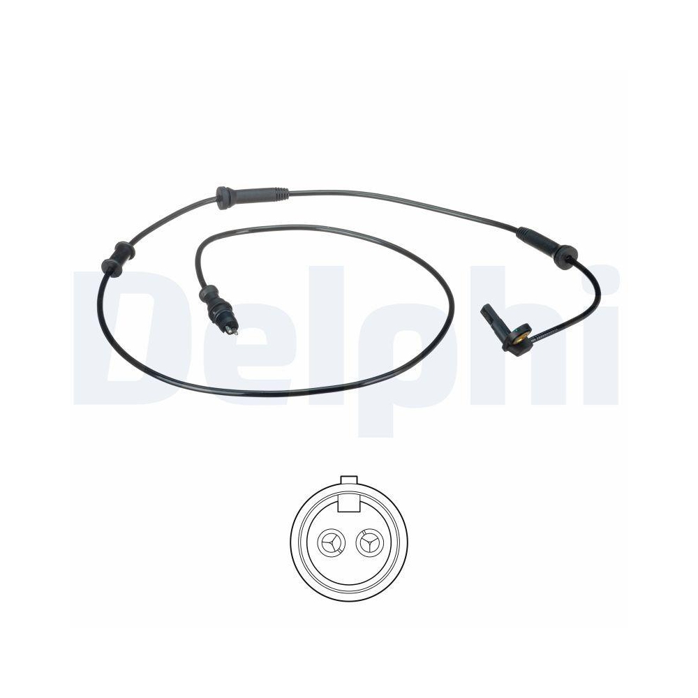 DELPHI SS20480 Sensor, Raddrehzahl f&uuml;r FIAT, Vorderachse rechts