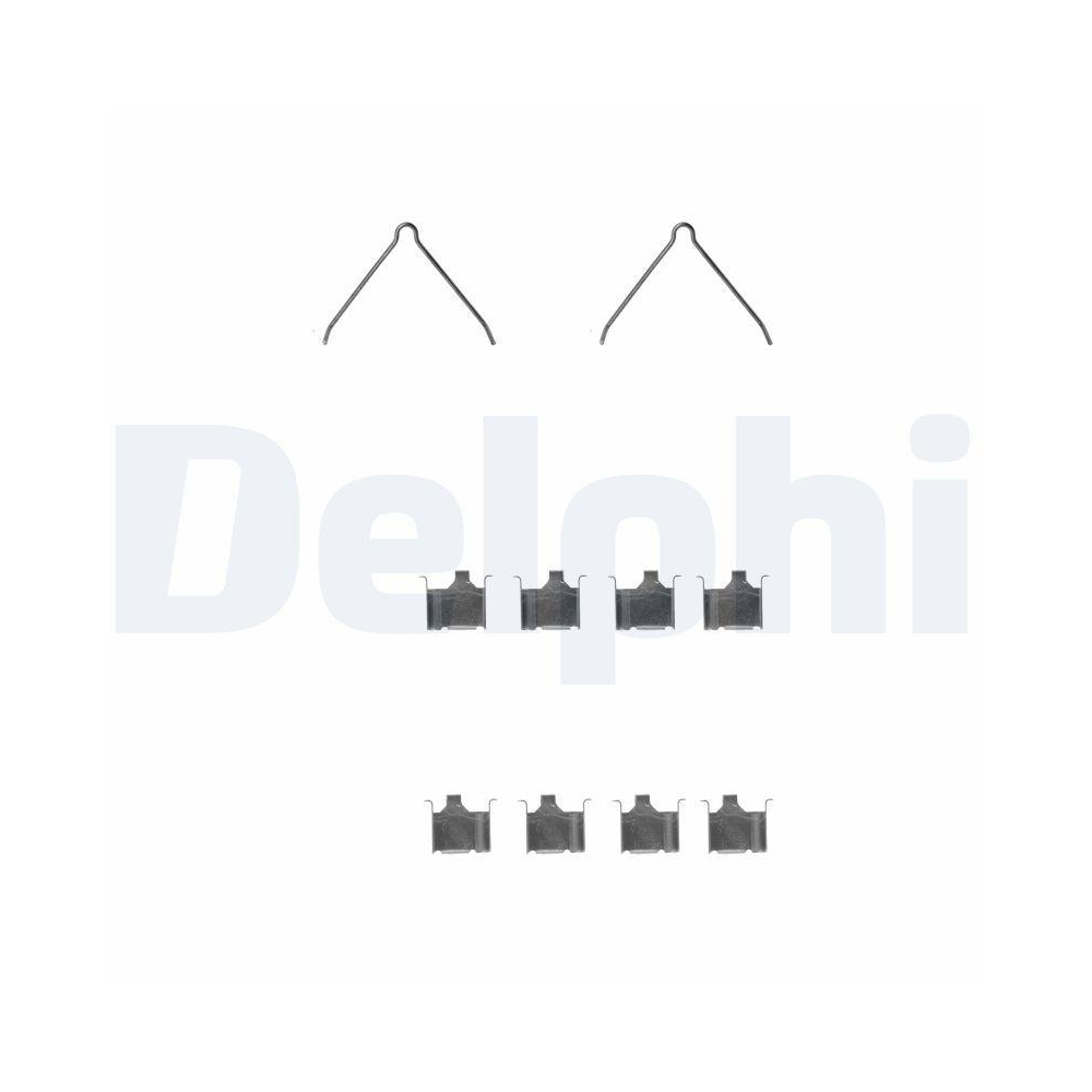 DELPHI LX0229 Zubeh&ouml;rsatz, Scheibenbremsbelag f&uuml;r, Hinterachse