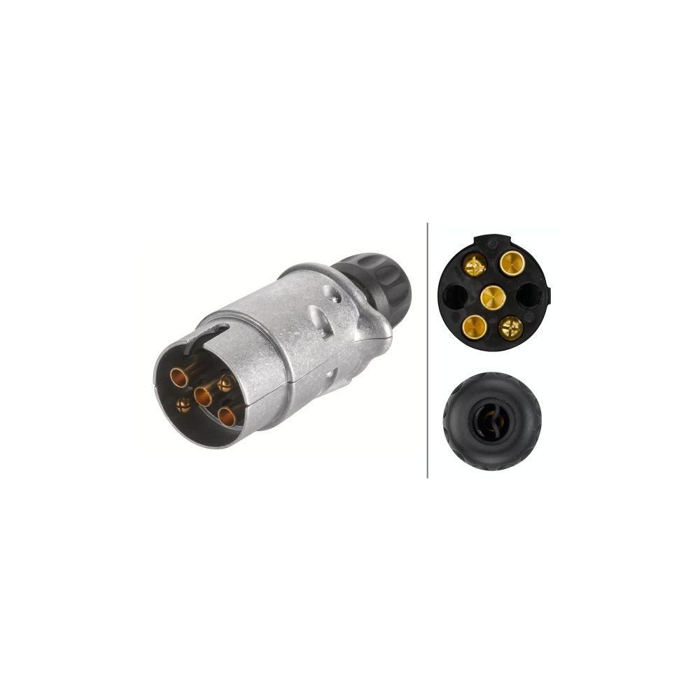 HELLA Stecker 8JA 001 916-001 für CASE IH O&K LIEBHERR DEMAG KÖGEL TEREX DOLL