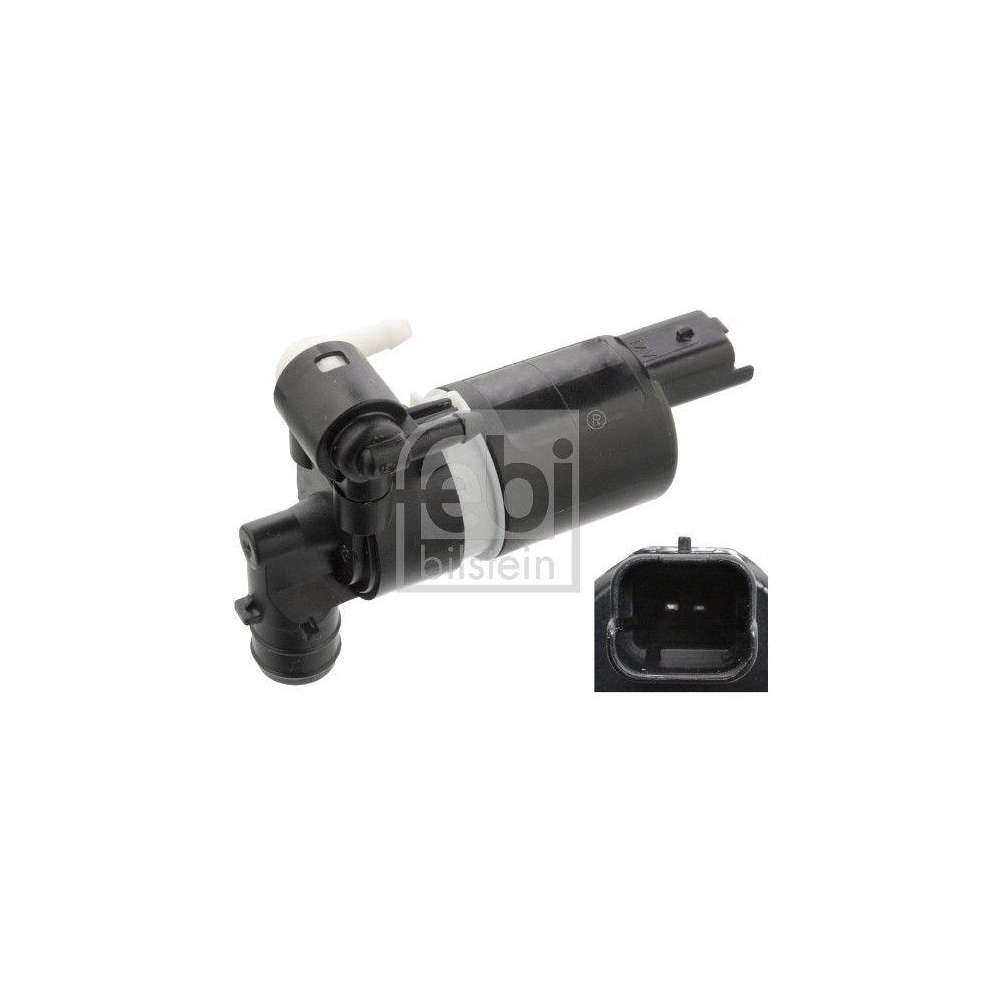 Waschwasserpumpe, Scheibenreinigung FEBI BILSTEIN 105955 für PEUGEOT