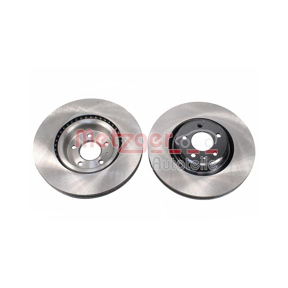 METZGER AUTOTEILE 6110951 2 St&uuml;ck Bremsscheiben GREENPARTS f&uuml;r AUDI, Vorderachse