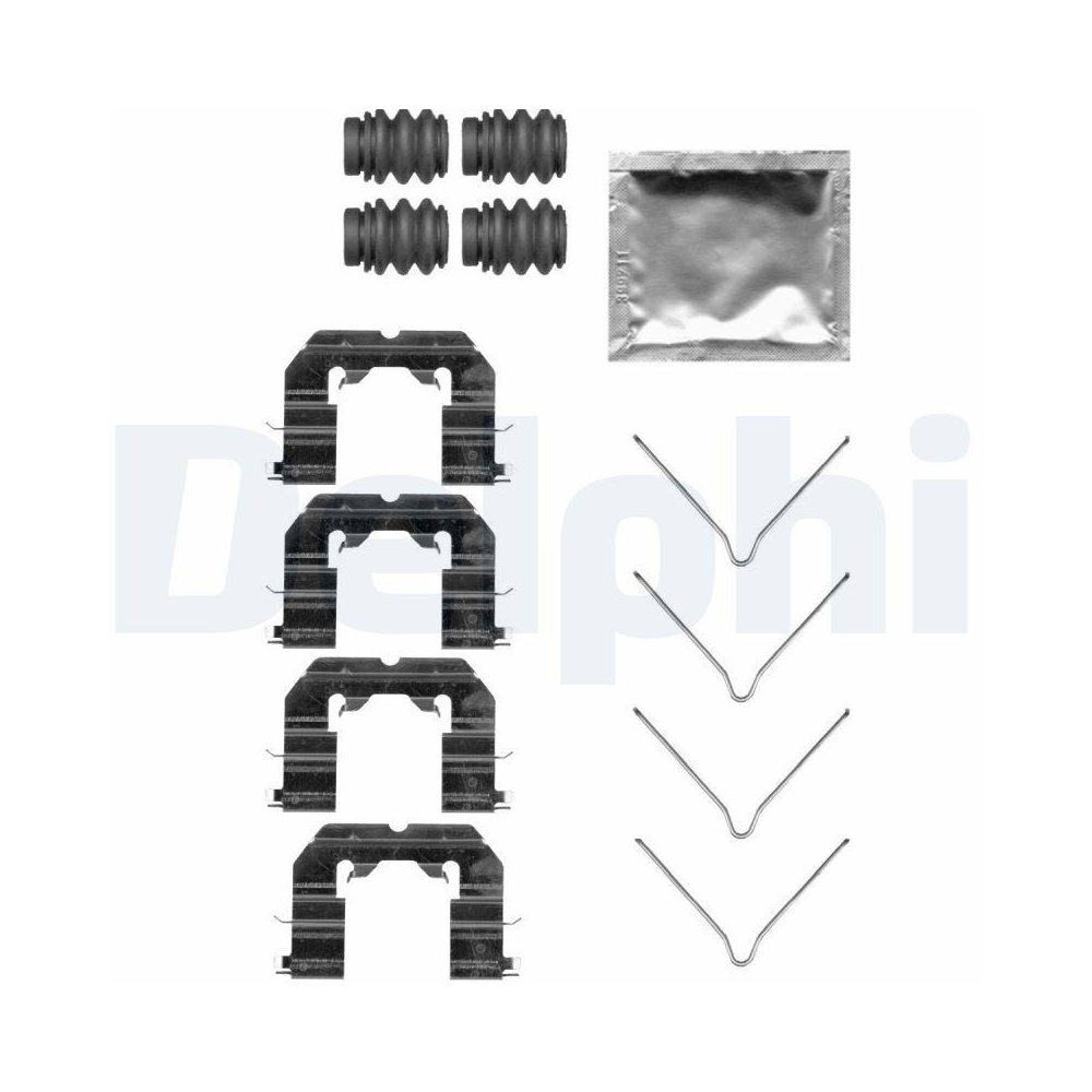 DELPHI LX0738 Zubeh&ouml;rsatz, Scheibenbremsbelag f&uuml;r, Vorderachse