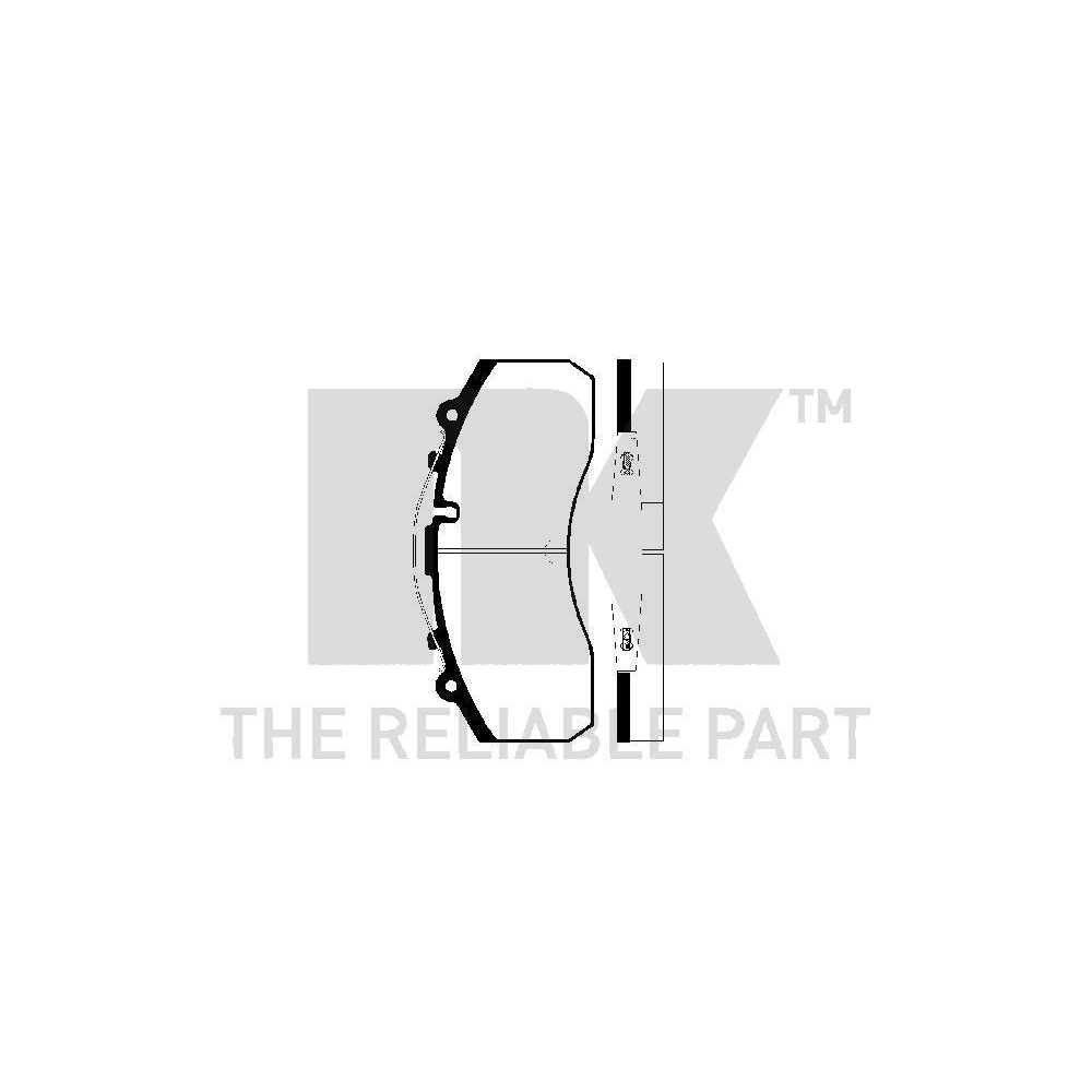 Bremsbelagsatz, Scheibenbremse NK 229987 f&uuml;r