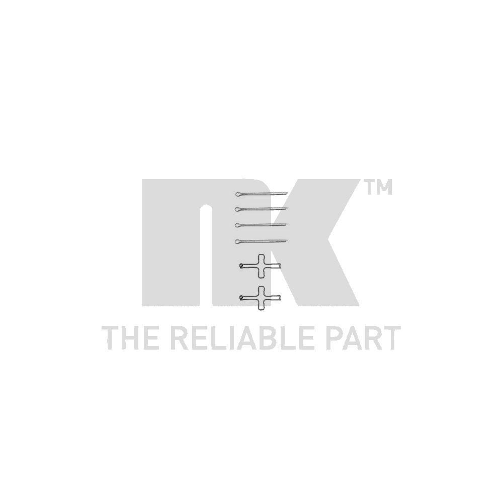 Zubeh&ouml;rsatz, Scheibenbremsbelag NK 7999099 f&uuml;r, Vorderachse