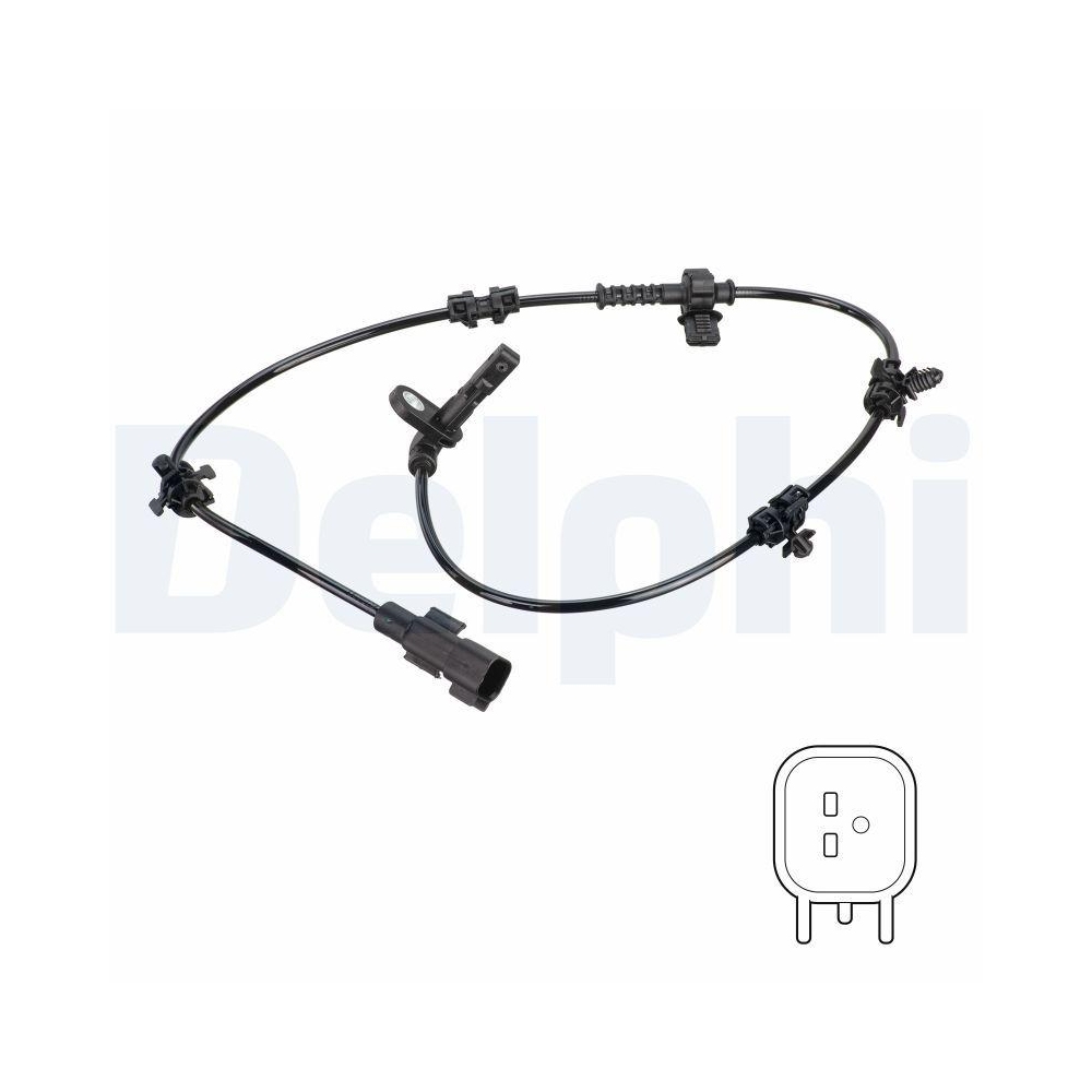 DELPHI SS20837 Sensor, Raddrehzahl f&uuml;r OPEL VAUXHALL, Hinterachse