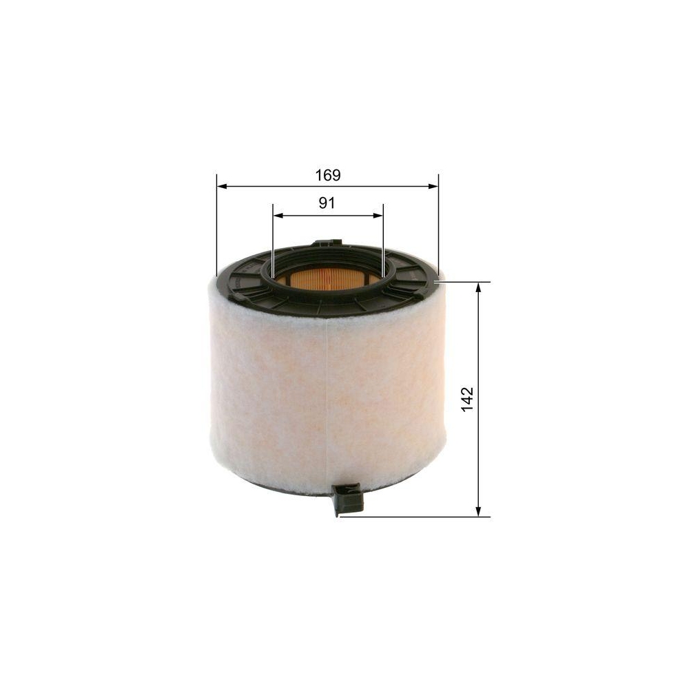 Luftfilter BOSCH F 026 400 677 f&uuml;r AUDI VW