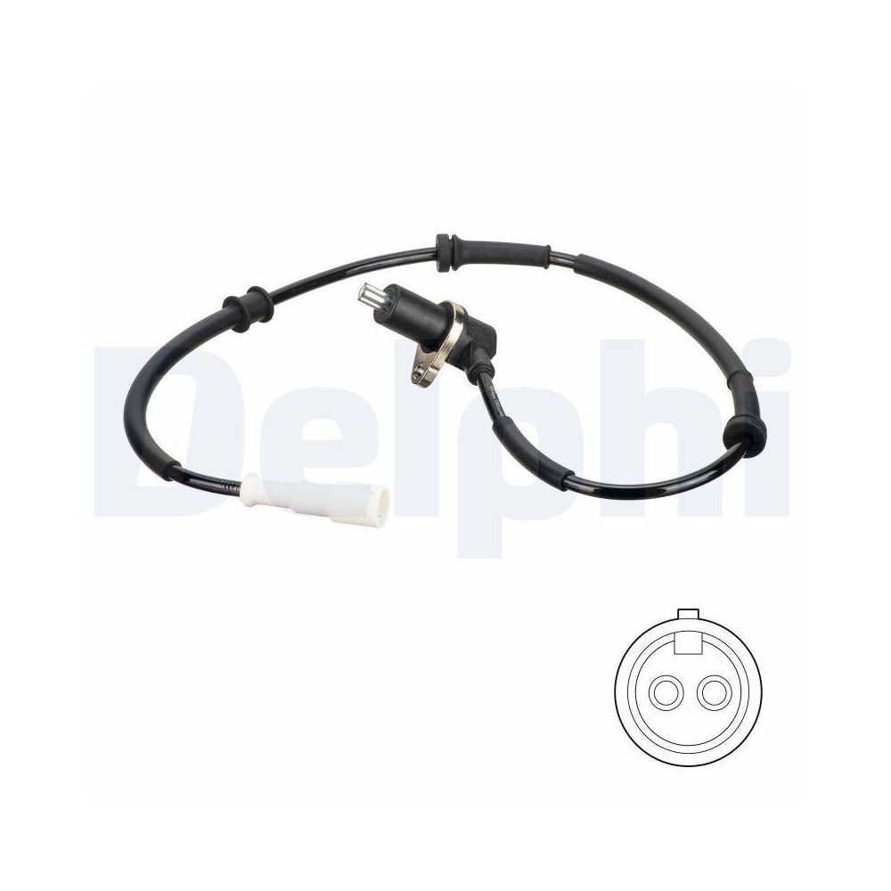 DELPHI SS20826 Sensor, Raddrehzahl f&uuml;r RENAULT, Hinterachse links