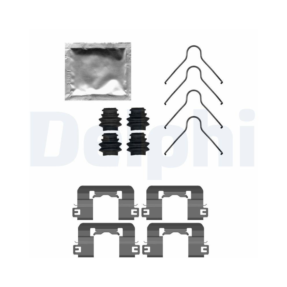 DELPHI LX0741 Zubeh&ouml;rsatz, Scheibenbremsbelag f&uuml;r KIA, Vorderachse