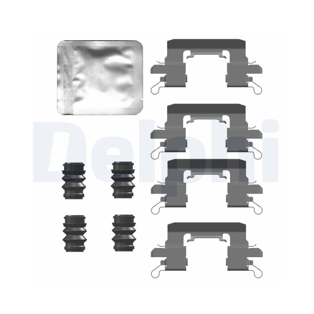 DELPHI LX0743 Zubeh&ouml;rsatz, Scheibenbremsbelag f&uuml;r NISSAN, Vorderachse