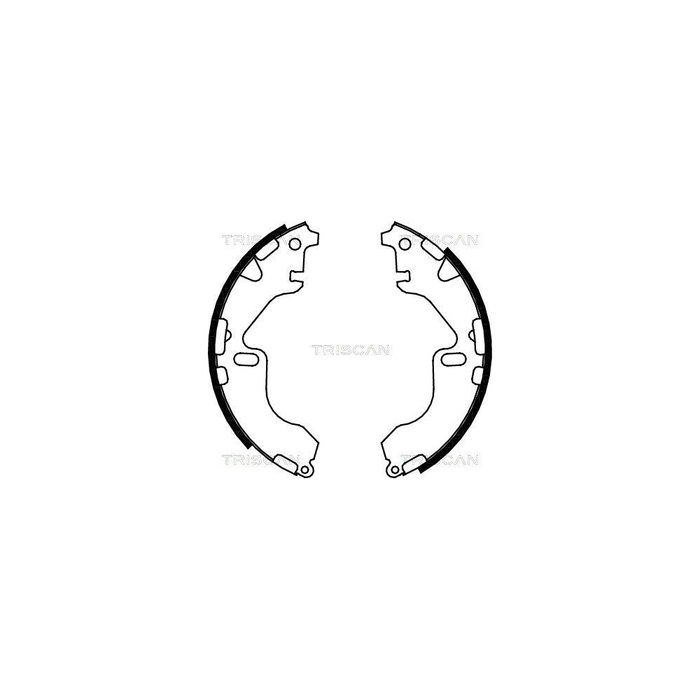 Bremsbackensatz TRISCAN 8100 13044 f&uuml;r, Hinterachse