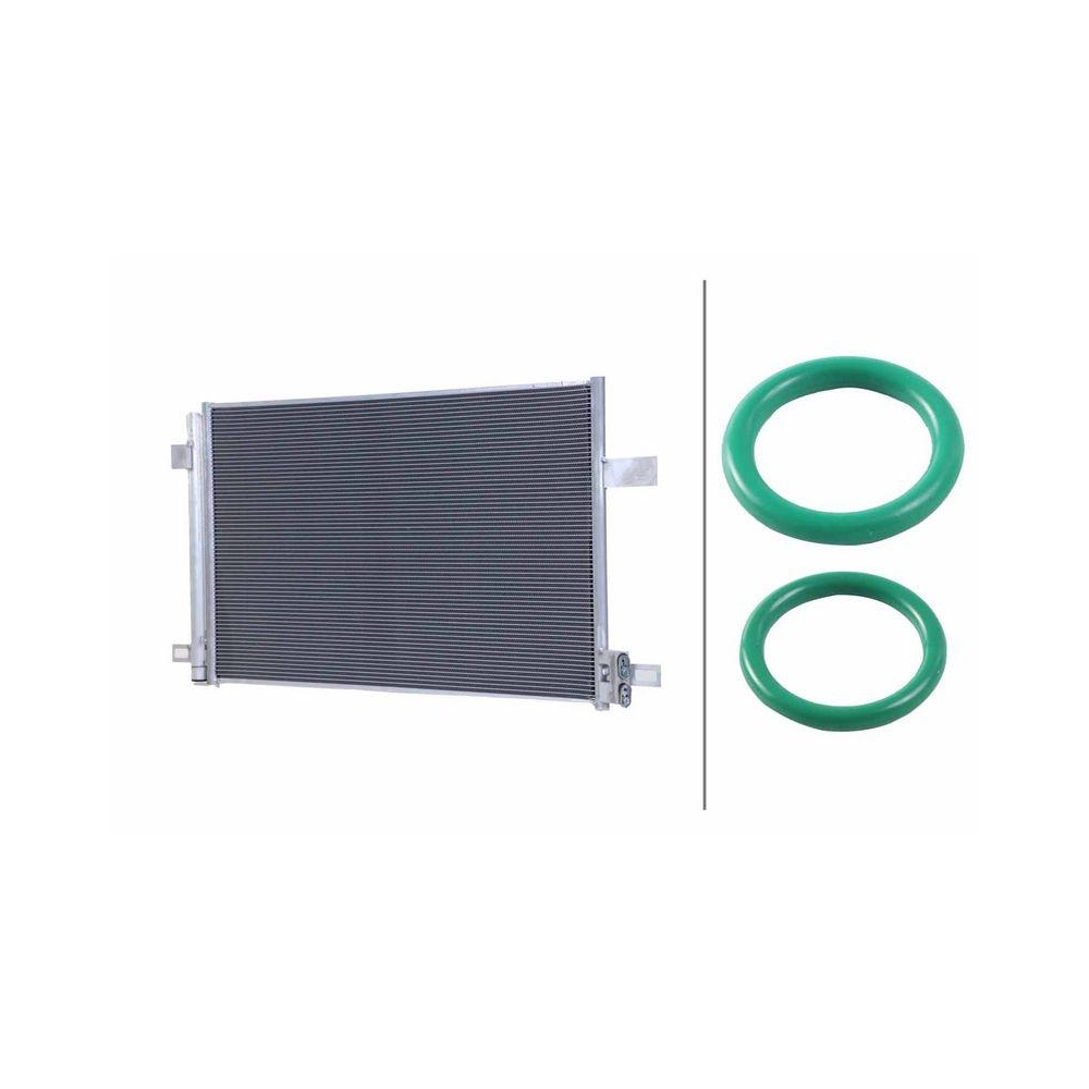 HELLA Kondensator, Klimaanlage 8FC 366 220-121 >>> Easy2Fit <<< für AUDI VW