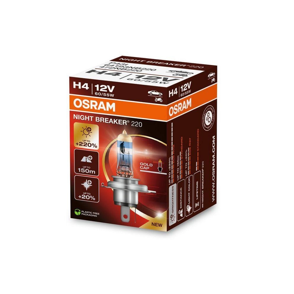 Glühlampe, Fernscheinwerfer ams-OSRAM 64193NB220 NIGHT BREAKER® 220 für