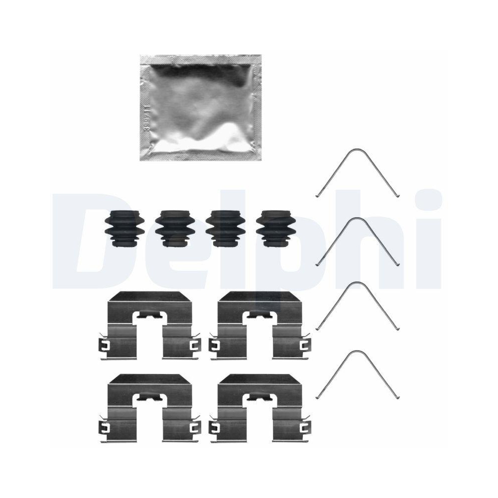 DELPHI LX0746 Zubeh&ouml;rsatz, Scheibenbremsbelag f&uuml;r, Hinterachse