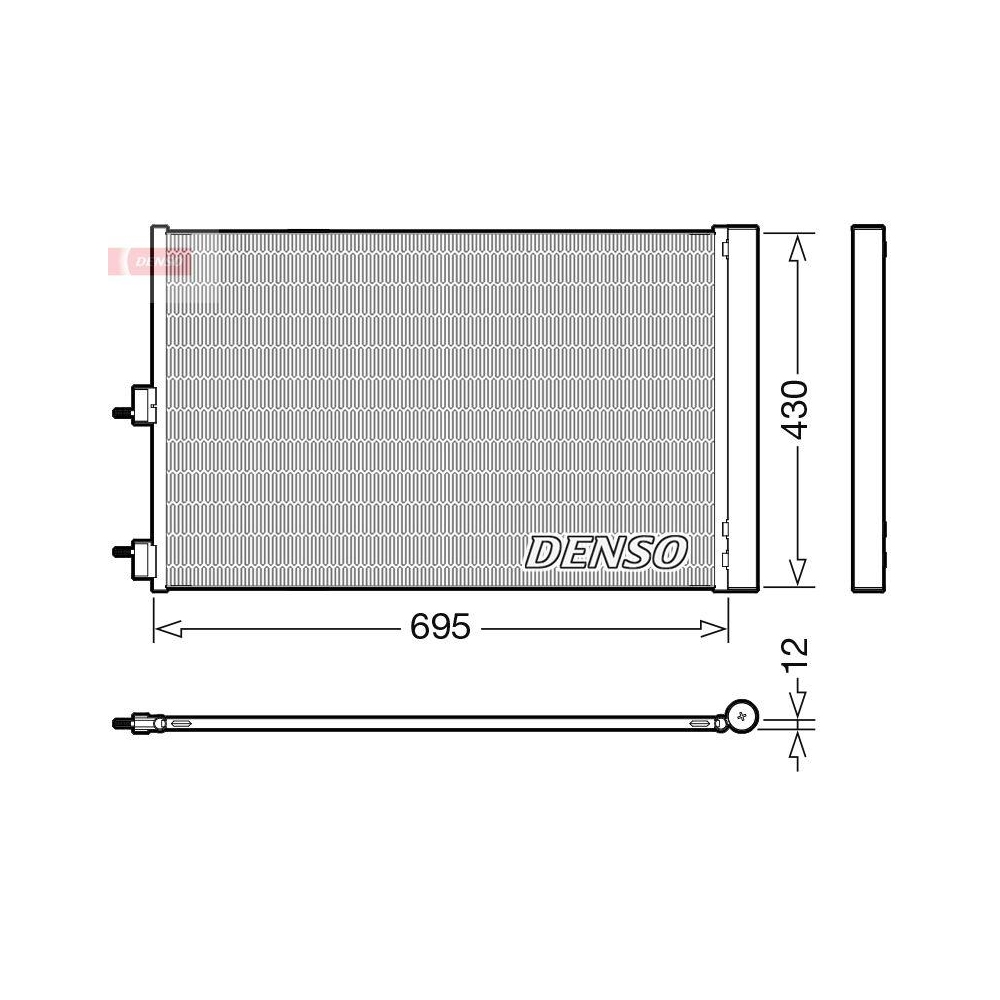 Kondensator, Klimaanlage DENSO DCN17061 für MERCEDES-BENZ
