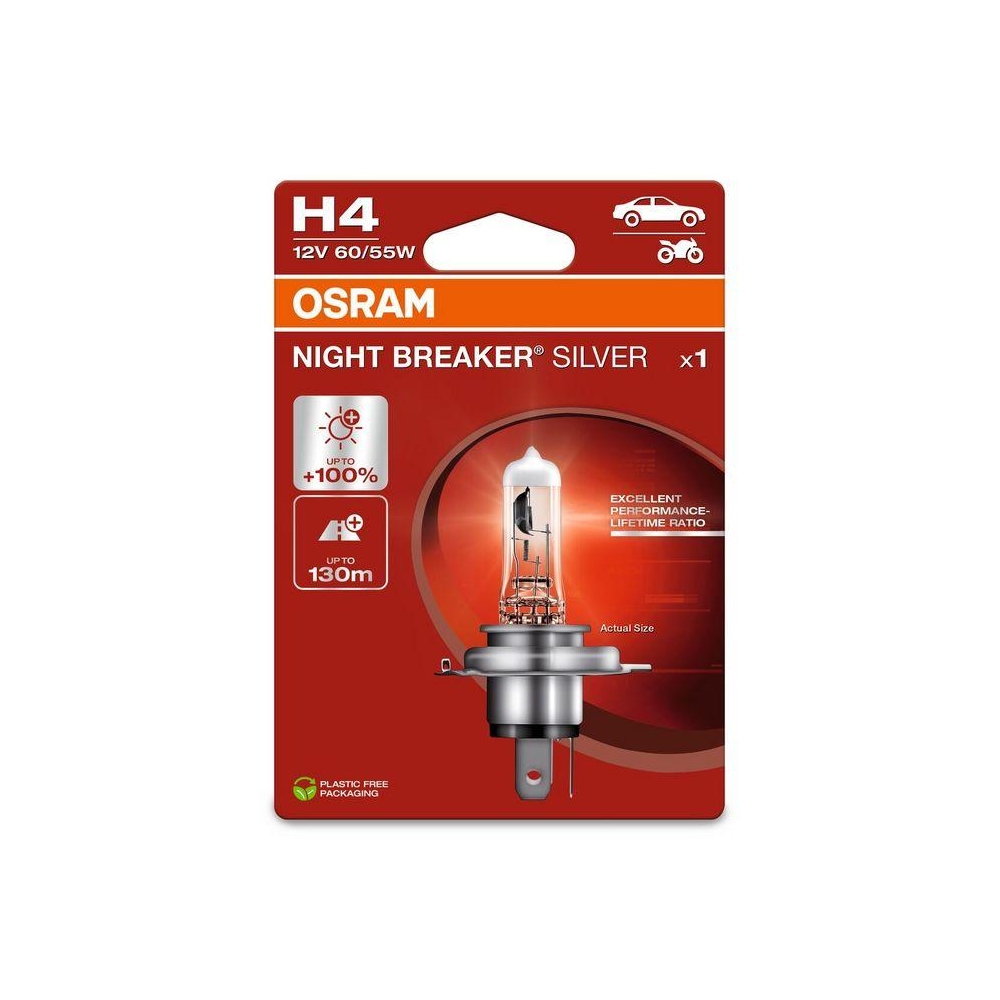 Glühlampe, Fernscheinwerfer ams-OSRAM 64193NBS-1BL NIGHT BREAKER® SILVER für