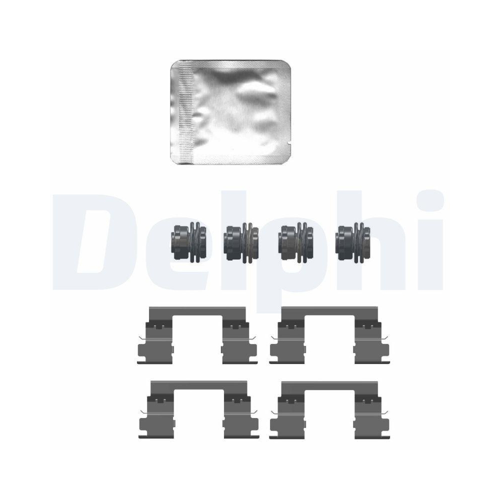 DELPHI LX0747 Zubeh&ouml;rsatz, Scheibenbremsbelag f&uuml;r, Hinterachse