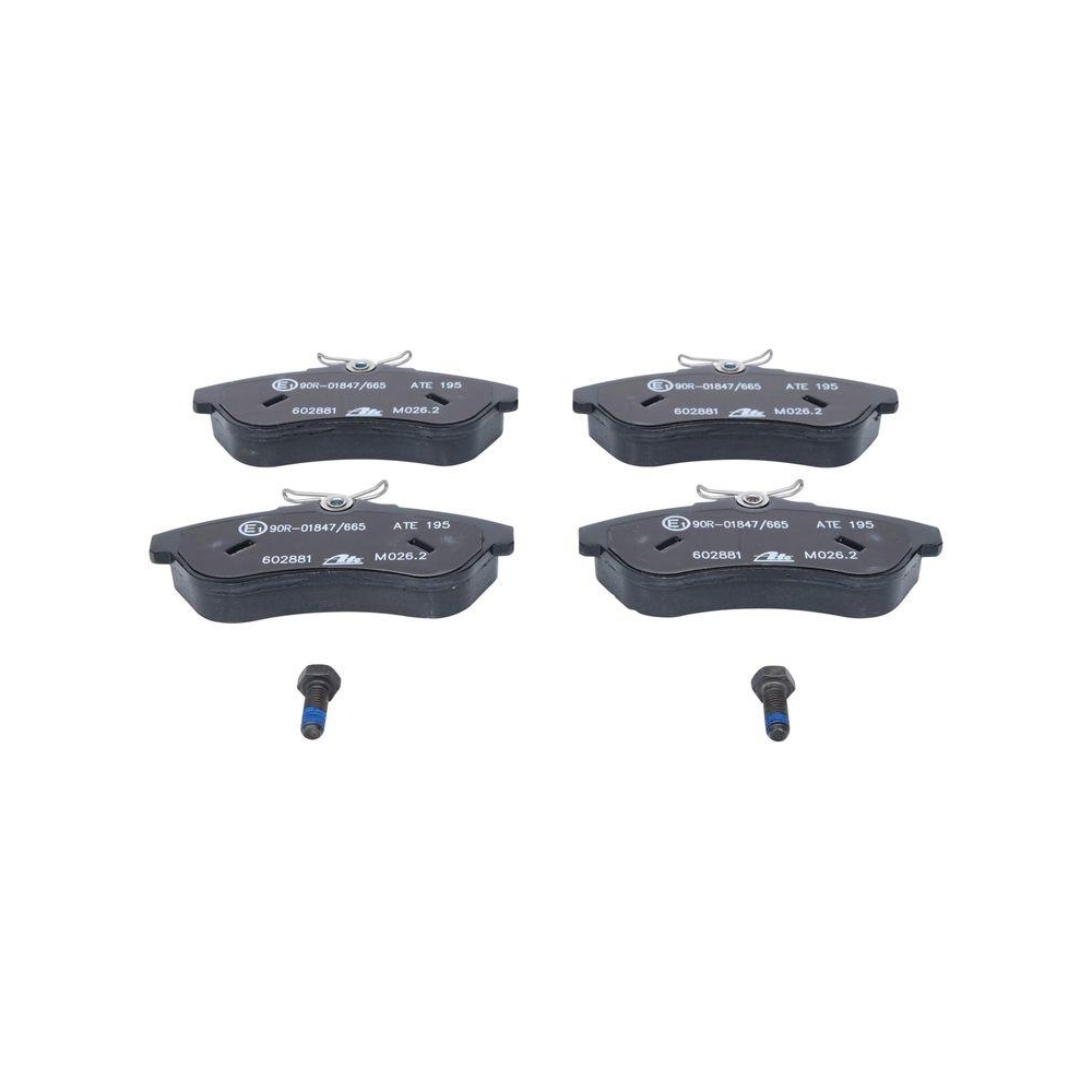 Bremsbelagsatz, Scheibenbremse ATE 13.0460-2881.2 f&uuml;r CITRO&Euml;N, Vorderachse