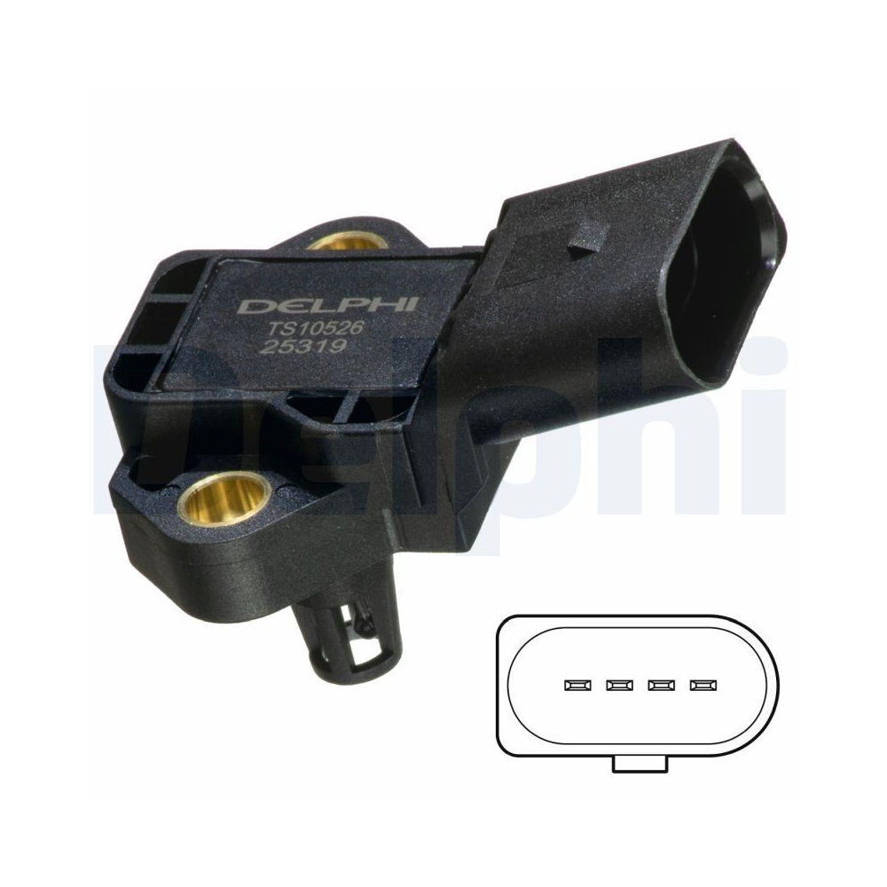 DELPHI TS10526 Sensor, Ansauglufttemperatur f&uuml;r SEAT SKODA VW