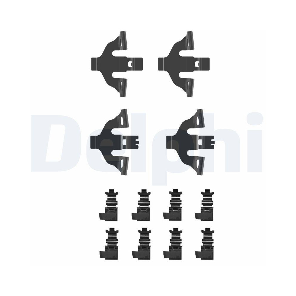 DELPHI LX0748 Zubeh&ouml;rsatz, Scheibenbremsbelag f&uuml;r, Vorderachse