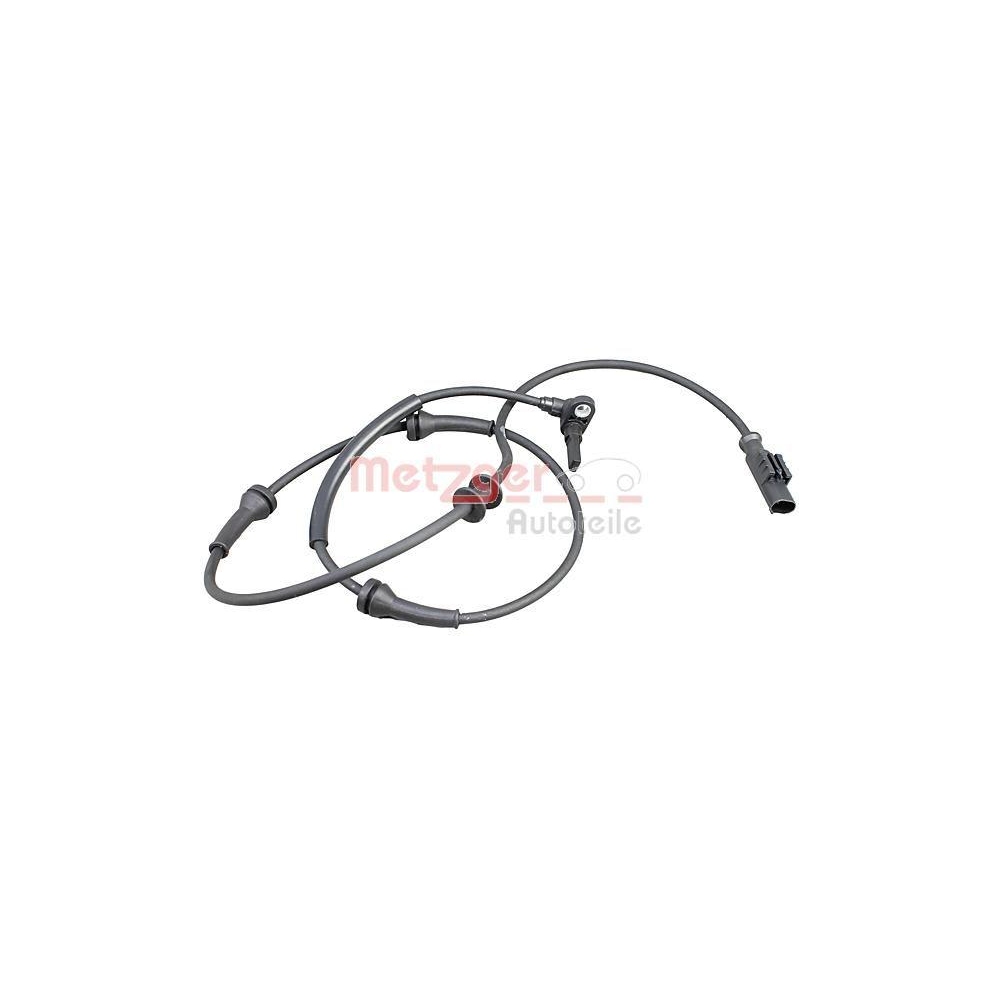 Sensor, Raddrehzahl METZGER 09001288 GREENPARTS f&uuml;r FIAT, Vorderachse