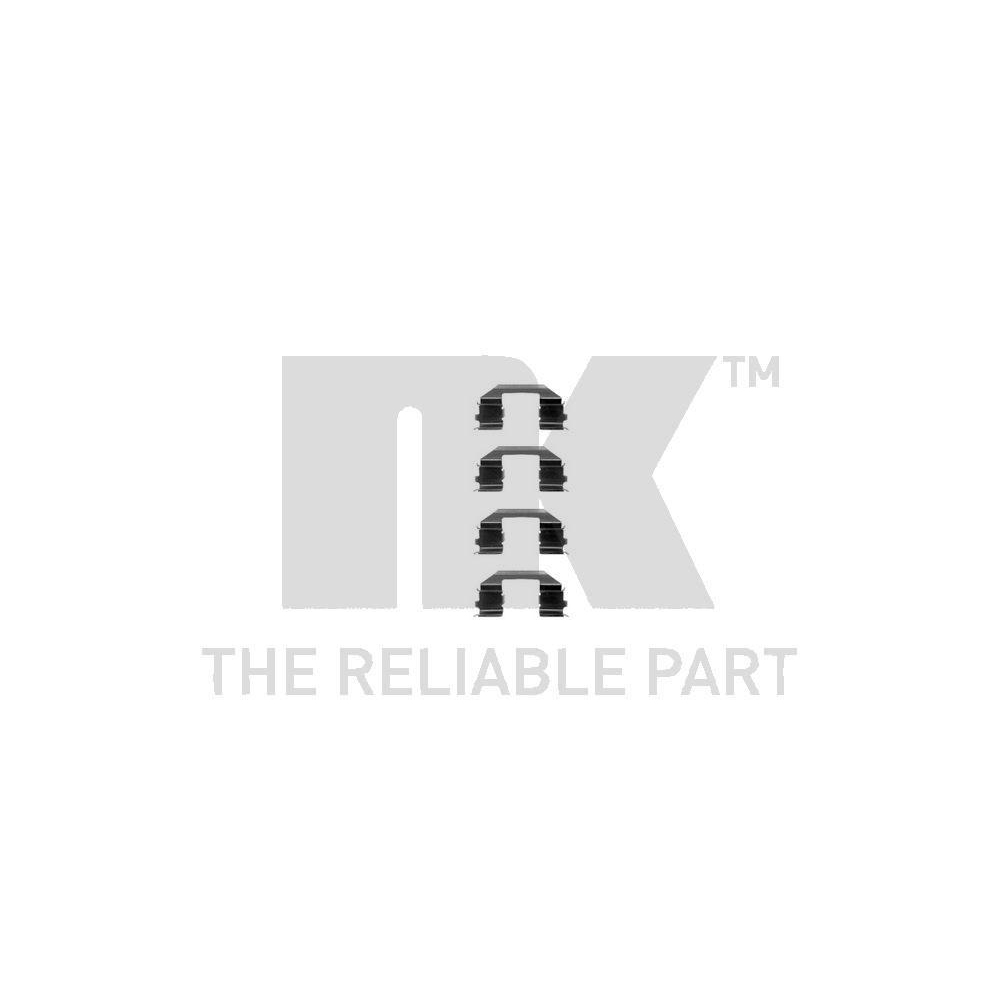 Zubehörsatz, Scheibenbremsbelag NK 7999258 für, für Fahrzeuge mit Schaltgetriebe