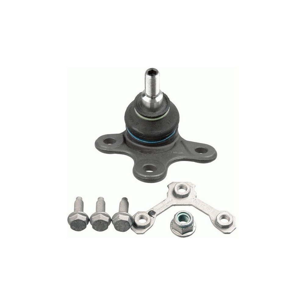 Trag-/F&uuml;hrungsgelenk LEMF&Ouml;RDER 13791 02 f&uuml;r SEAT VW, Vorderachse links, unten