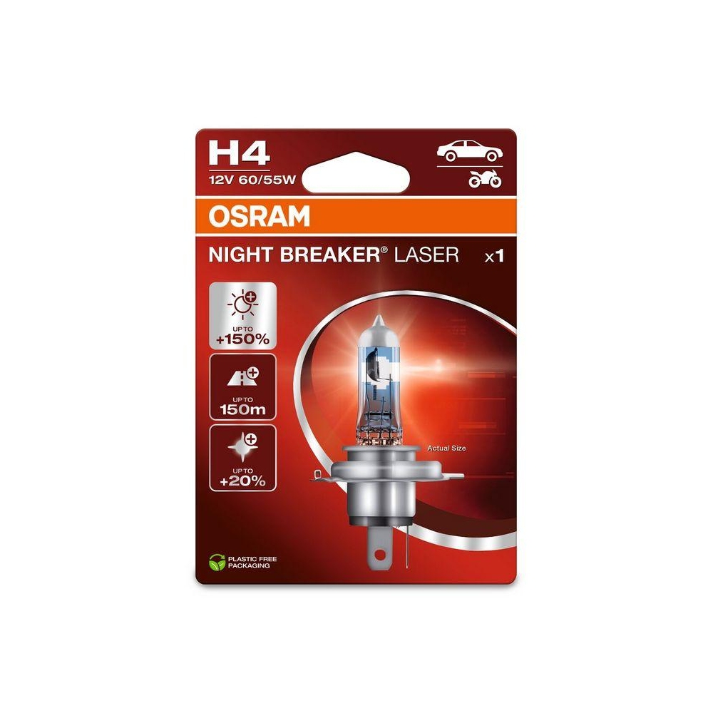 Glühlampe, Fernscheinwerfer ams-OSRAM 64193NL-1BL NIGHT BREAKER® LASER für