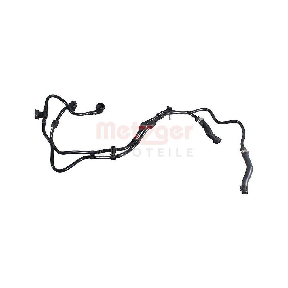 Kühlmittelrohrleitung METZGER 2422213 für MERCEDES-BENZ, rechts oben