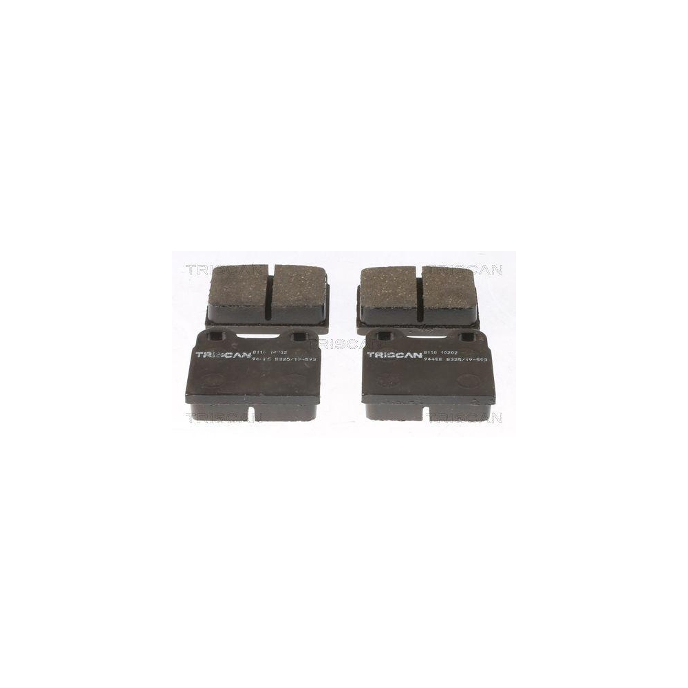 Bremsbelagsatz, Scheibenbremse TRISCAN 8110 10202 f&uuml;r OPEL SAAB VAUXHALL VW