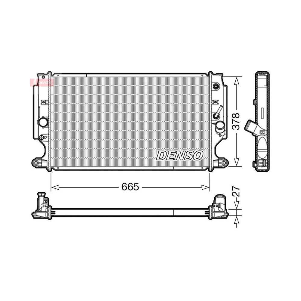 K&uuml;hler, Motork&uuml;hlung DENSO DRM50088 f&uuml;r TOYOTA