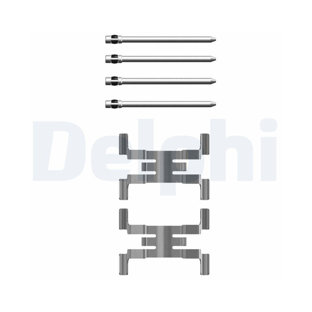 DELPHI LX0751 Zubeh&ouml;rsatz, Scheibenbremsbelag f&uuml;r, Hinterachse, Vorderachse