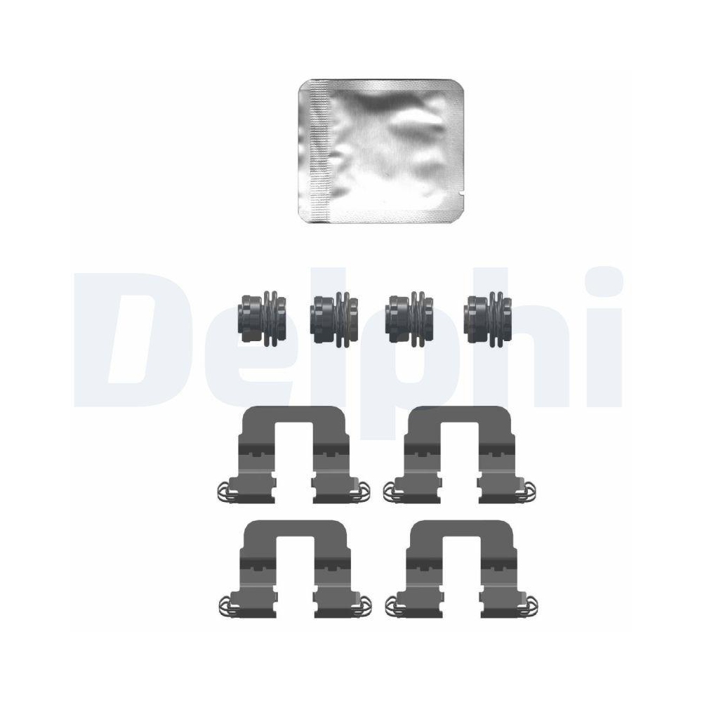 DELPHI LX0752 Zubeh&ouml;rsatz, Scheibenbremsbelag f&uuml;r HONDA, Hinterachse