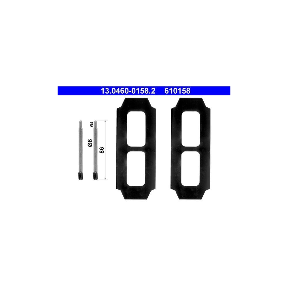 Zubeh&ouml;rsatz, Scheibenbremsbelag ATE 13.0460-0158.2 f&uuml;r MERCEDES-BENZ