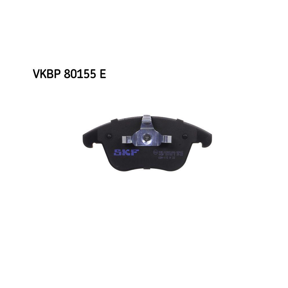 Bremsbelagsatz, Scheibenbremse SKF VKBP 80155 E f&uuml;r CITRO&Euml;N PEUGEOT, Vorderachse