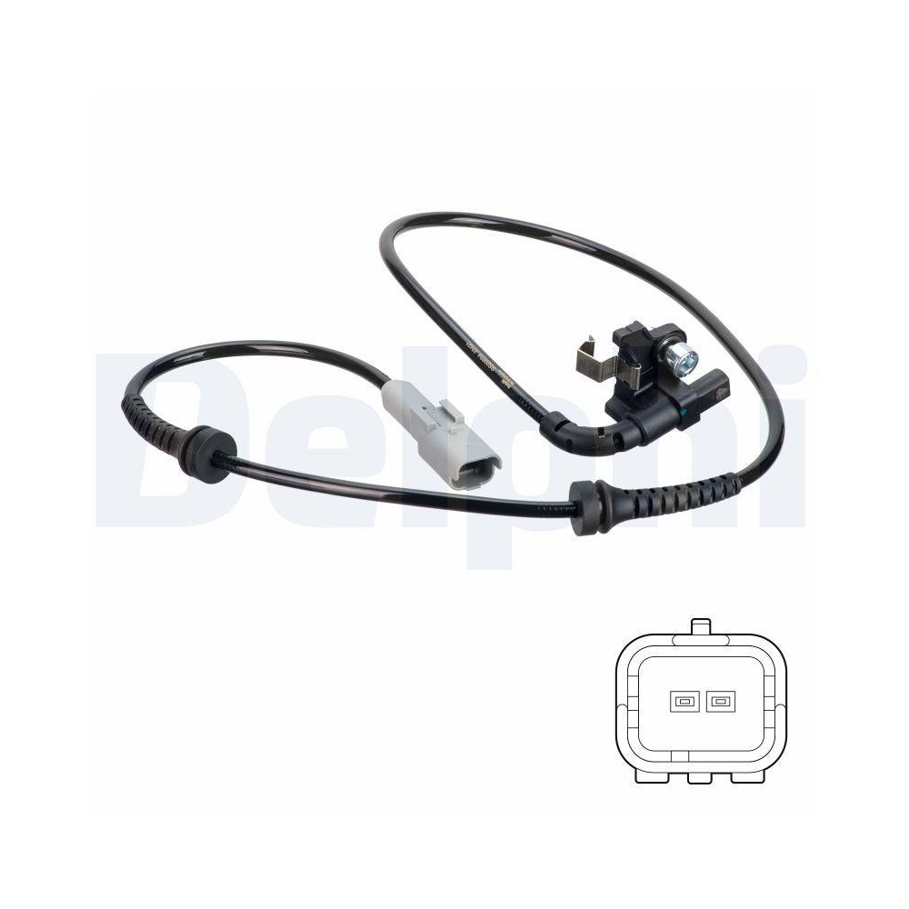 DELPHI SS20694 Sensor, Raddrehzahl f&uuml;r CITRO&Euml;N PEUGEOT DS, Hinterachse