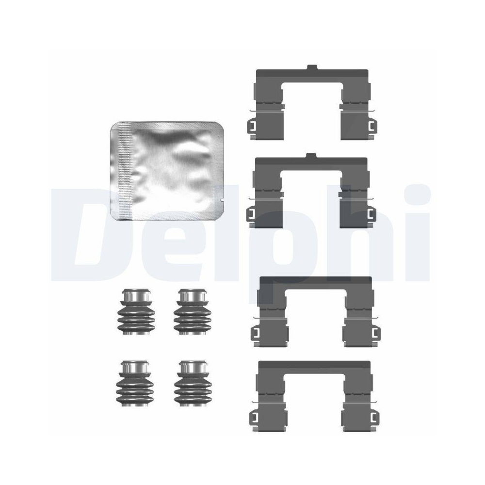 DELPHI LX0754 Zubeh&ouml;rsatz, Scheibenbremsbelag f&uuml;r, Vorderachse