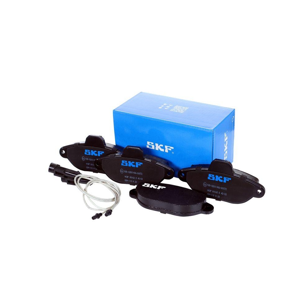 Bremsbelagsatz, Scheibenbremse SKF VKBP 80162 E f&uuml;r FIAT LANCIA, Vorderachse