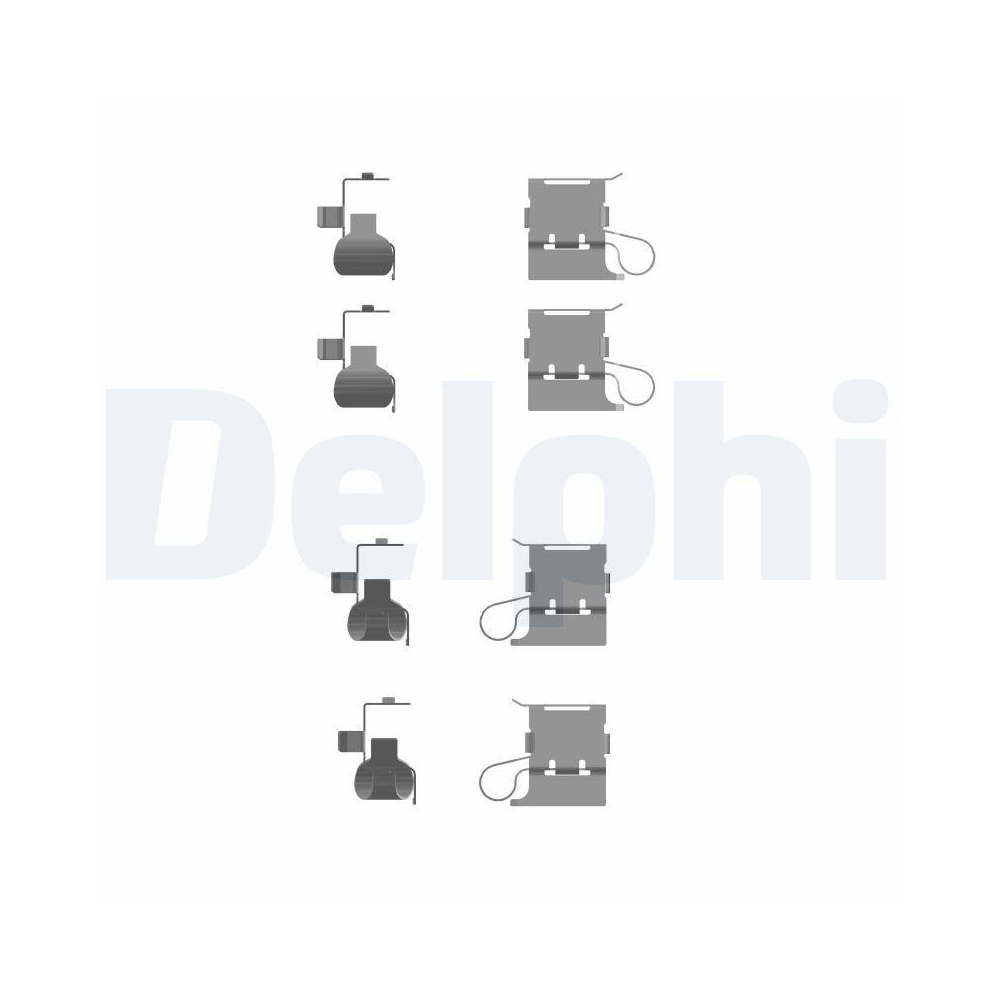 Zubehörsatz, Scheibenbremsbelag DELPHI LX0756 für TOYOTA, Vorderachse