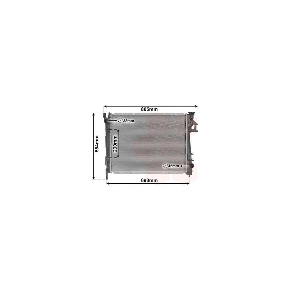 K&uuml;hler, Motork&uuml;hlung VAN WEZEL 20012703 f&uuml;r DODGE