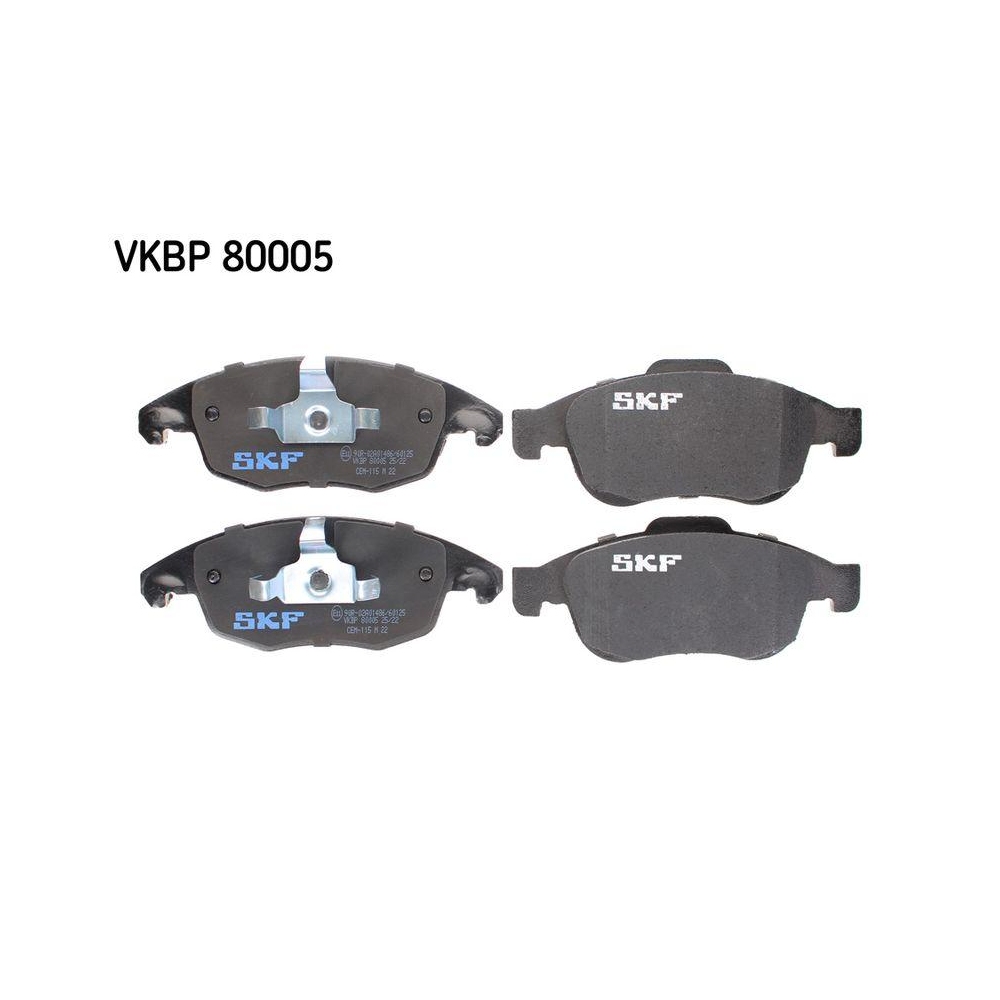 Bremsbelagsatz, Scheibenbremse SKF VKBP 80005 f&uuml;r CITRO&Euml;N PEUGEOT DS