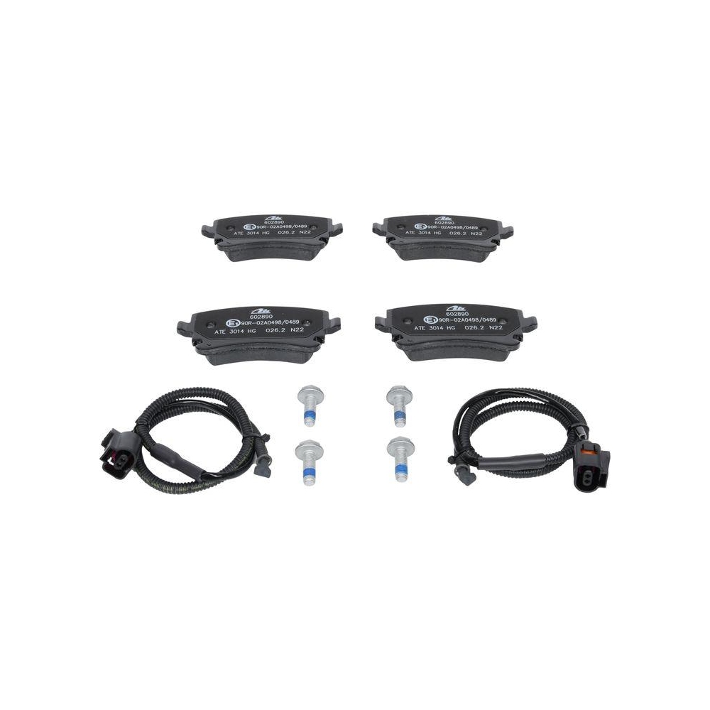 Bremsbelagsatz, Scheibenbremse ATE 13.0460-2890.2 f&uuml;r VAG, Hinterachse