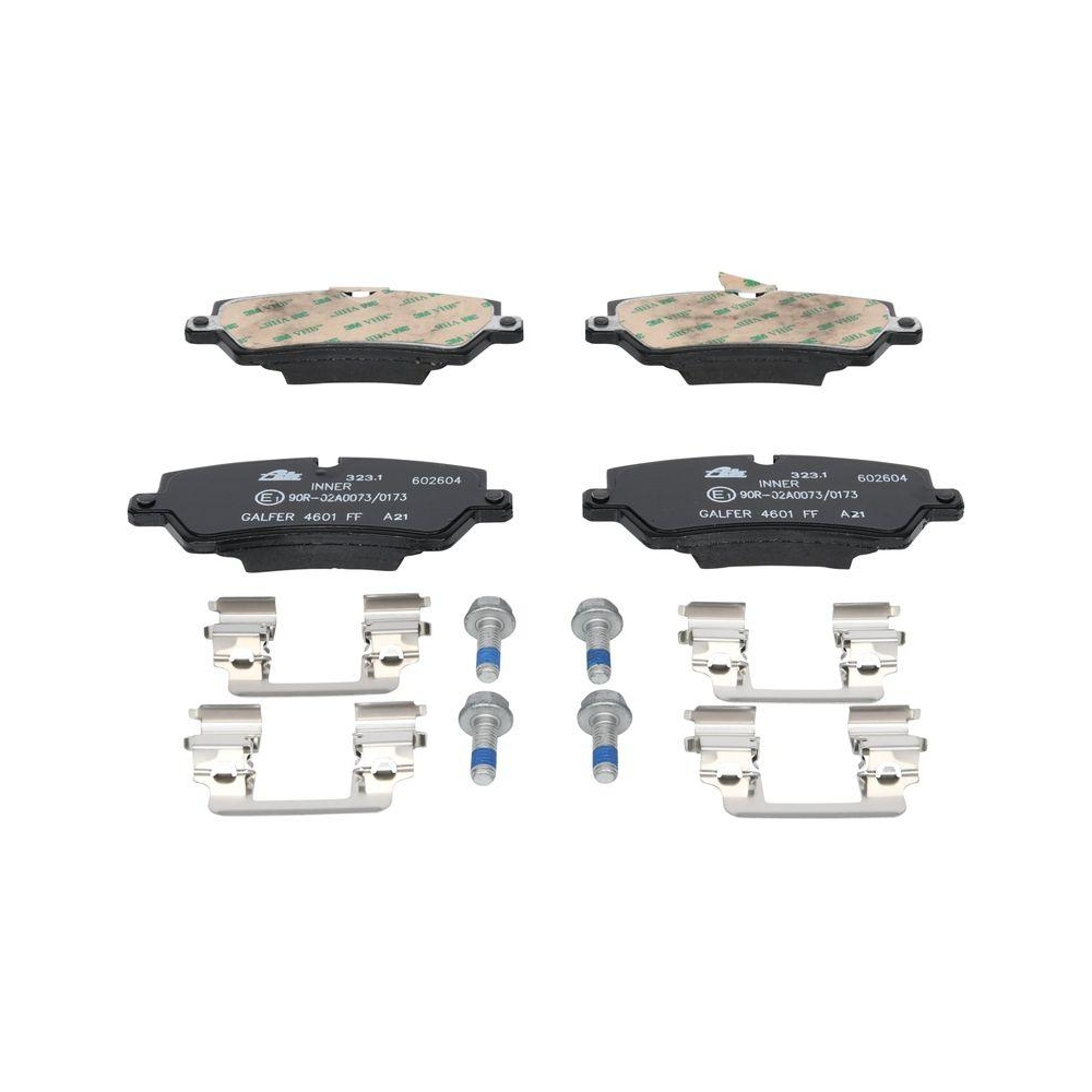 Bremsbelagsatz, Scheibenbremse ATE 13.0460-2604.2 f&uuml;r LAND ROVER, Hinterachse