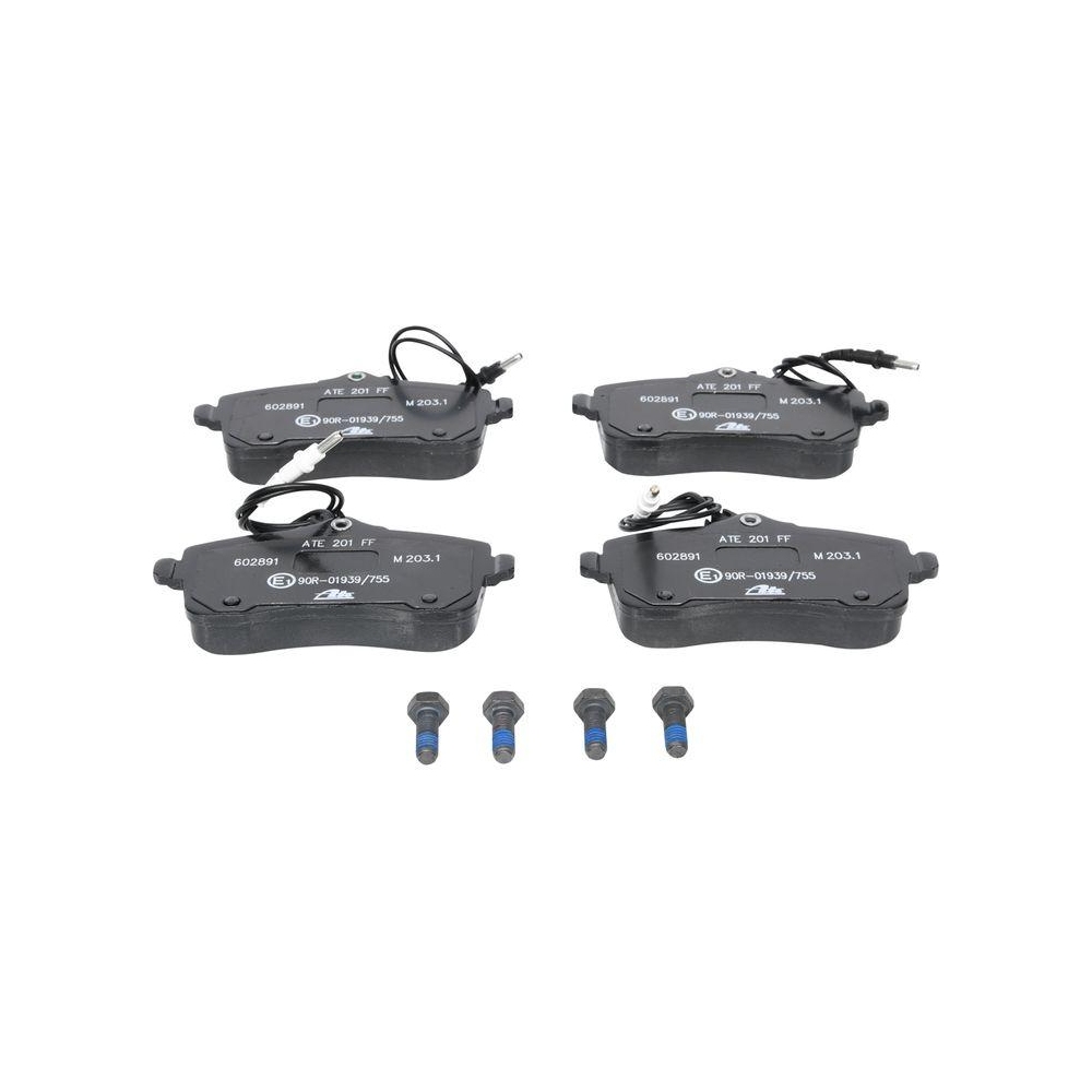 Bremsbelagsatz, Scheibenbremse ATE 13.0460-2891.2 f&uuml;r PEUGEOT, Vorderachse