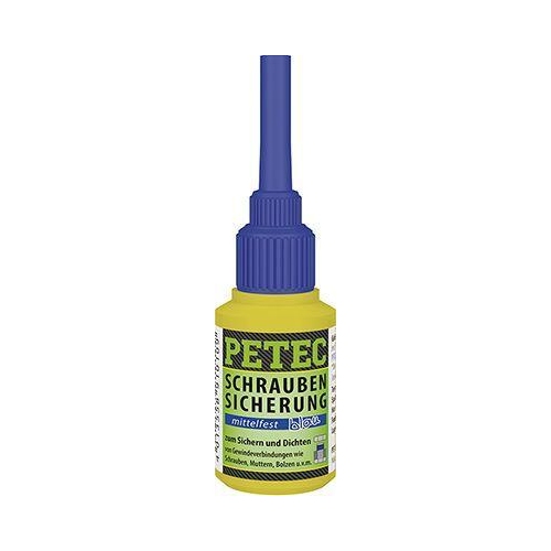 PETEC 3x 91010 Schraubensicherung mittelfest blau 10 g Schraubenkleber