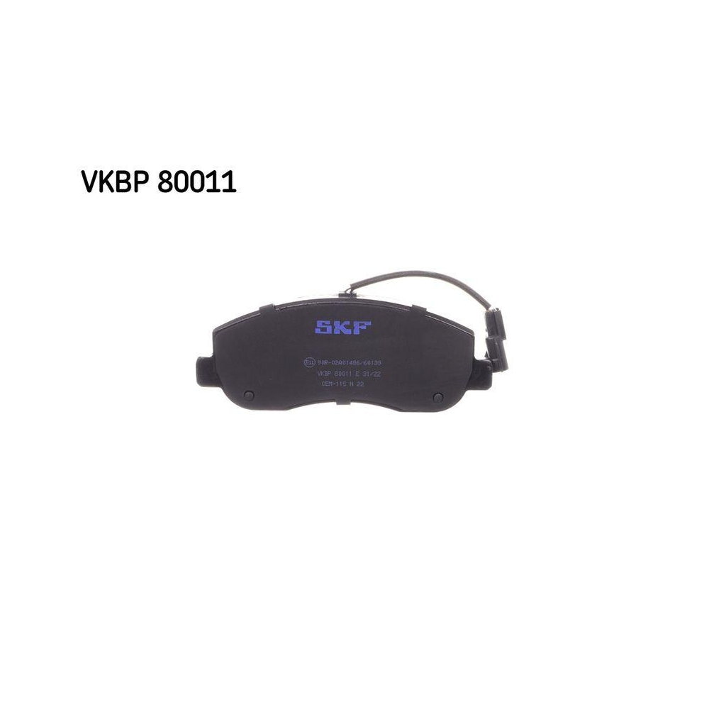 Bremsbelagsatz, Scheibenbremse SKF VKBP 80011 E f&uuml;r NISSAN OPEL RENAULT VAUXHALL