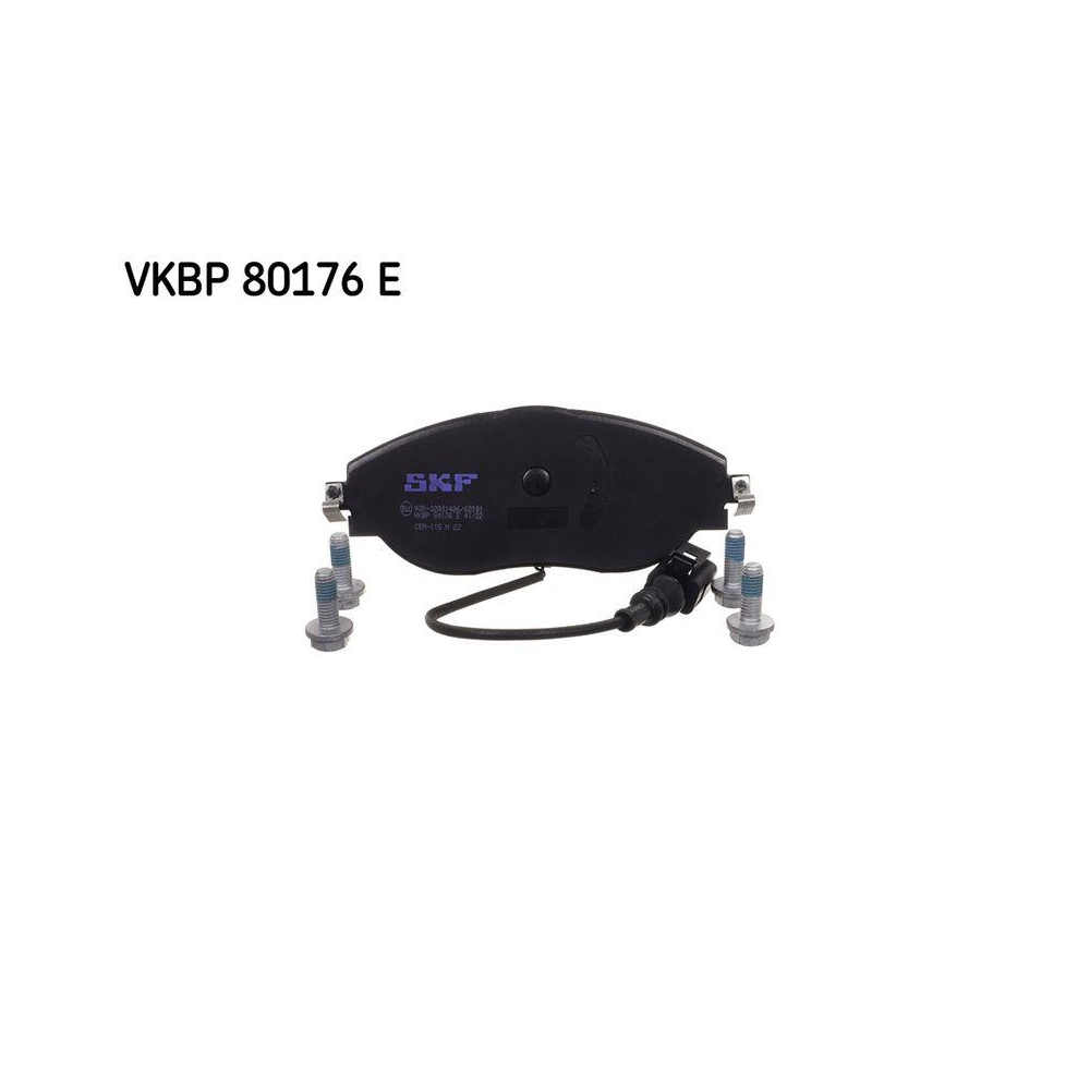 Bremsbelagsatz, Scheibenbremse SKF VKBP 80176 E f&uuml;r AUDI SEAT SKODA VW