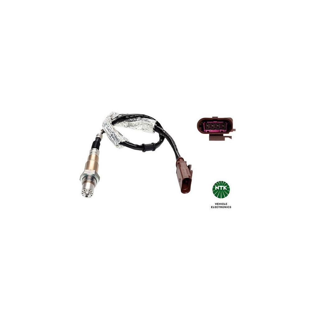 Lambdasonde NTK 95632 f&uuml;r SKODA VW, hinten links, nach Katalysator, vorne links