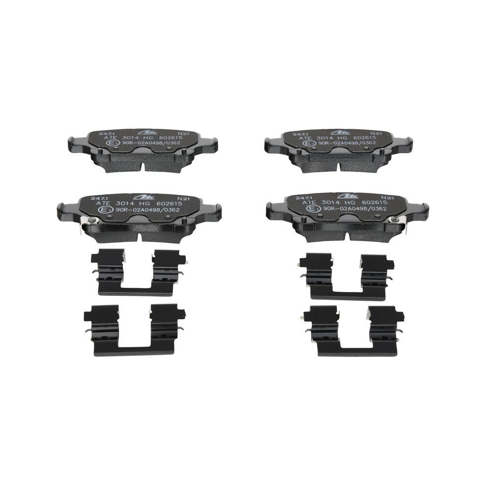 Bremsbelagsatz, Scheibenbremse ATE 13.0460-2615.2 für OPEL VAUXHALL, Hinterachse
