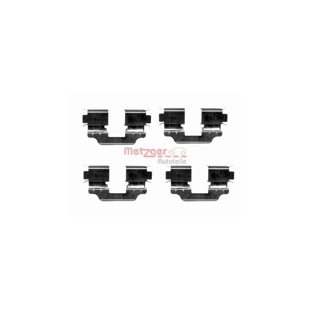 Zubeh&ouml;rsatz, Scheibenbremsbelag METZGER 109-1653 f&uuml;r RENAULT, Vorderachse